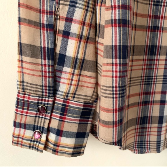 ❤️ Vintage Wrangler Pearl Snap Shirt Classic 70s - Picture 5 of 5